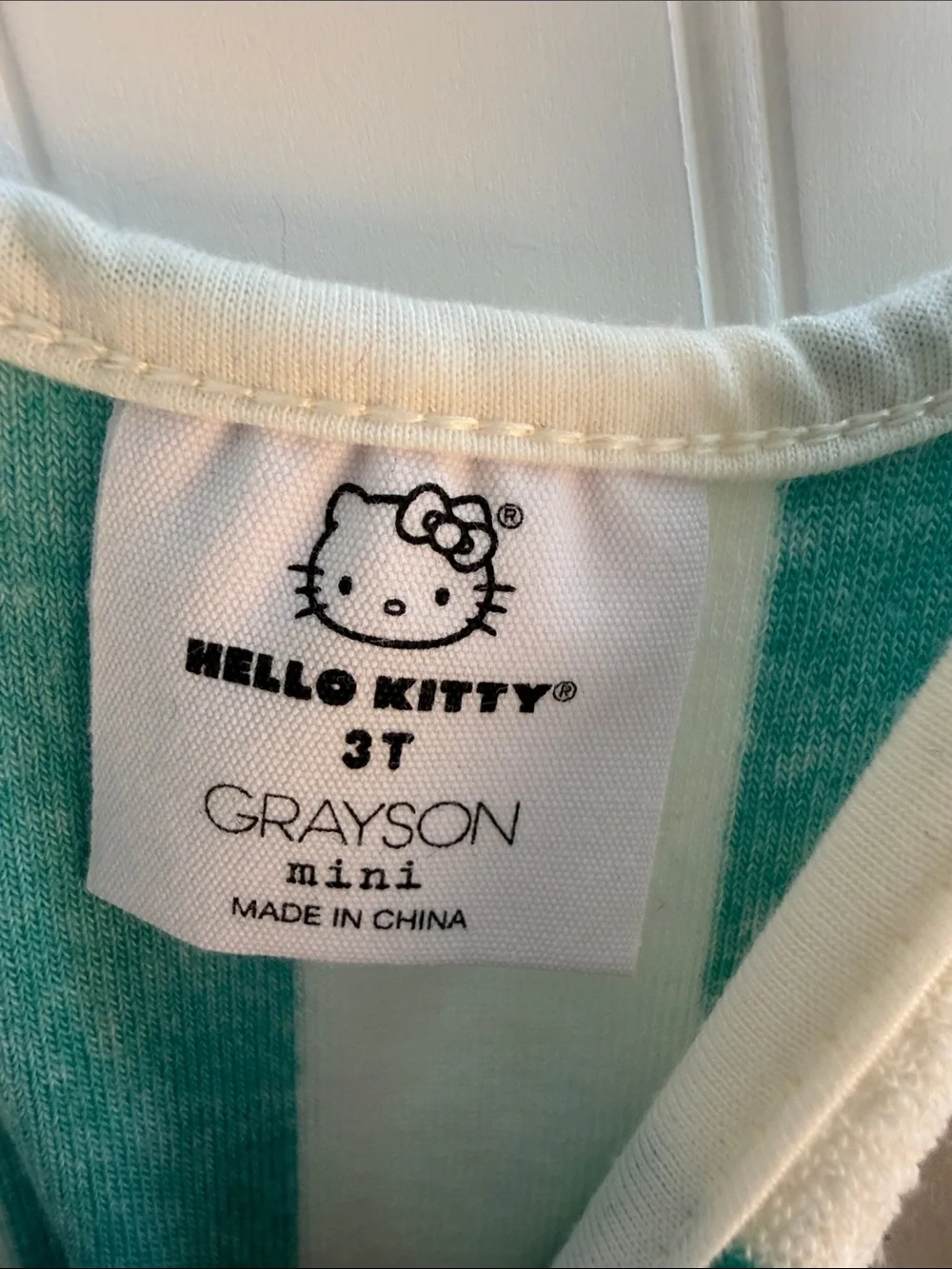 (171)Hello Kitty x Grayson Mini 3T Terry Cloth Romper beach cover up
